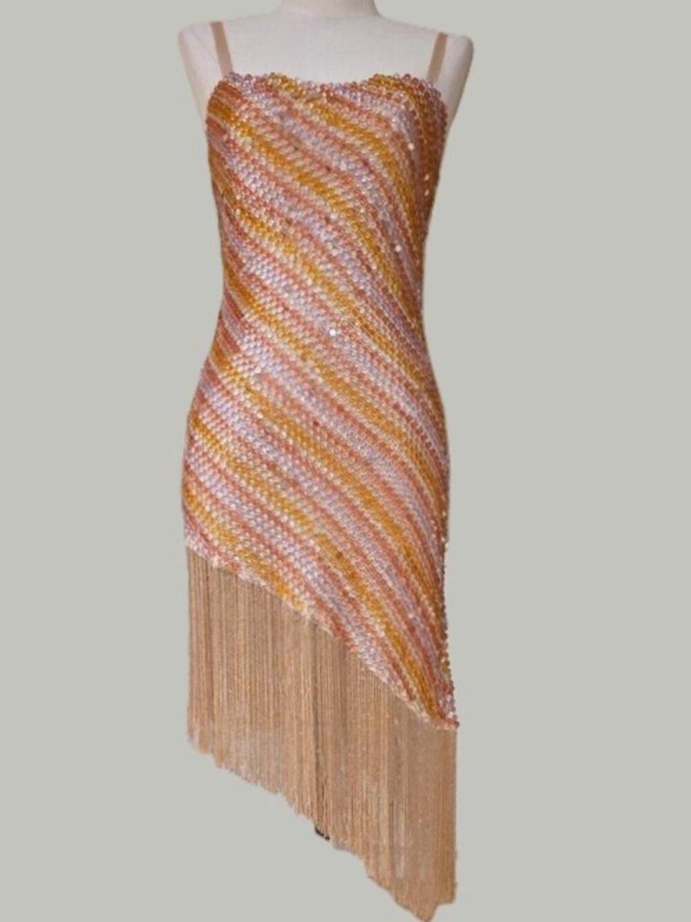 NEW $689 FOR LOVE AND LEMONS CAPRI BEADED MINI DRESS SIZE 0 - Picture 3 of 12